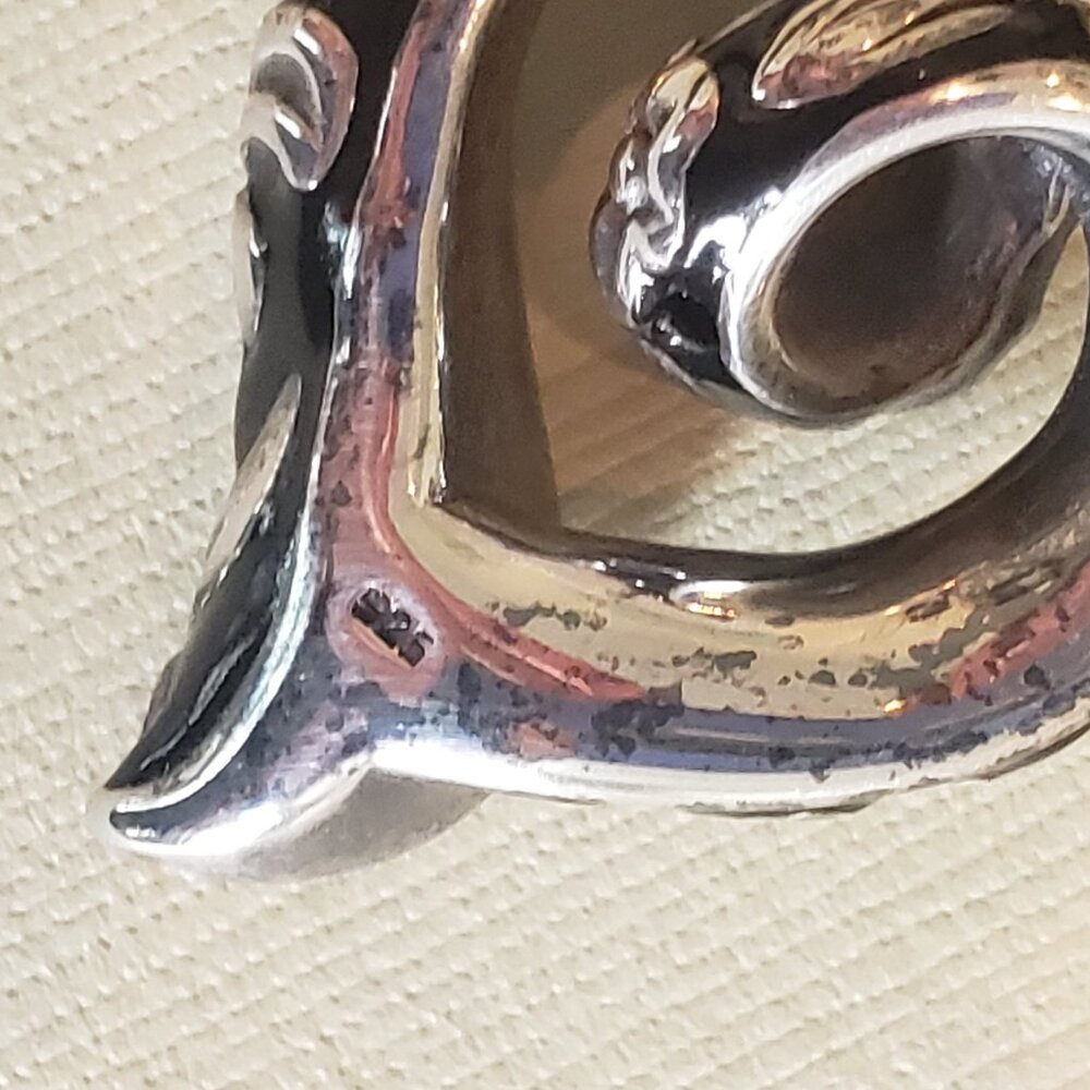 Sterling Heart Loop Pendant - Picture 4 of 6